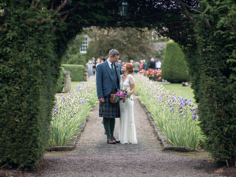 Outdoor Scottish Garden Wedding Venue