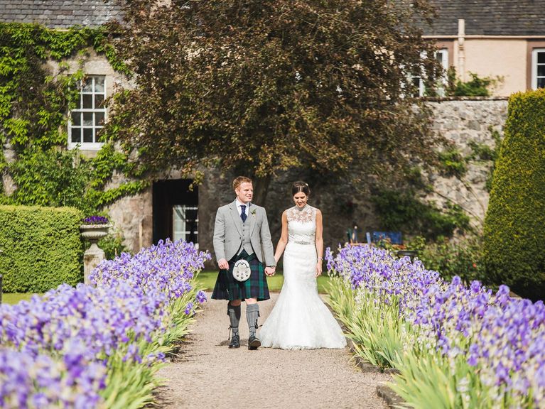 Scottish Castle Garden Wedding